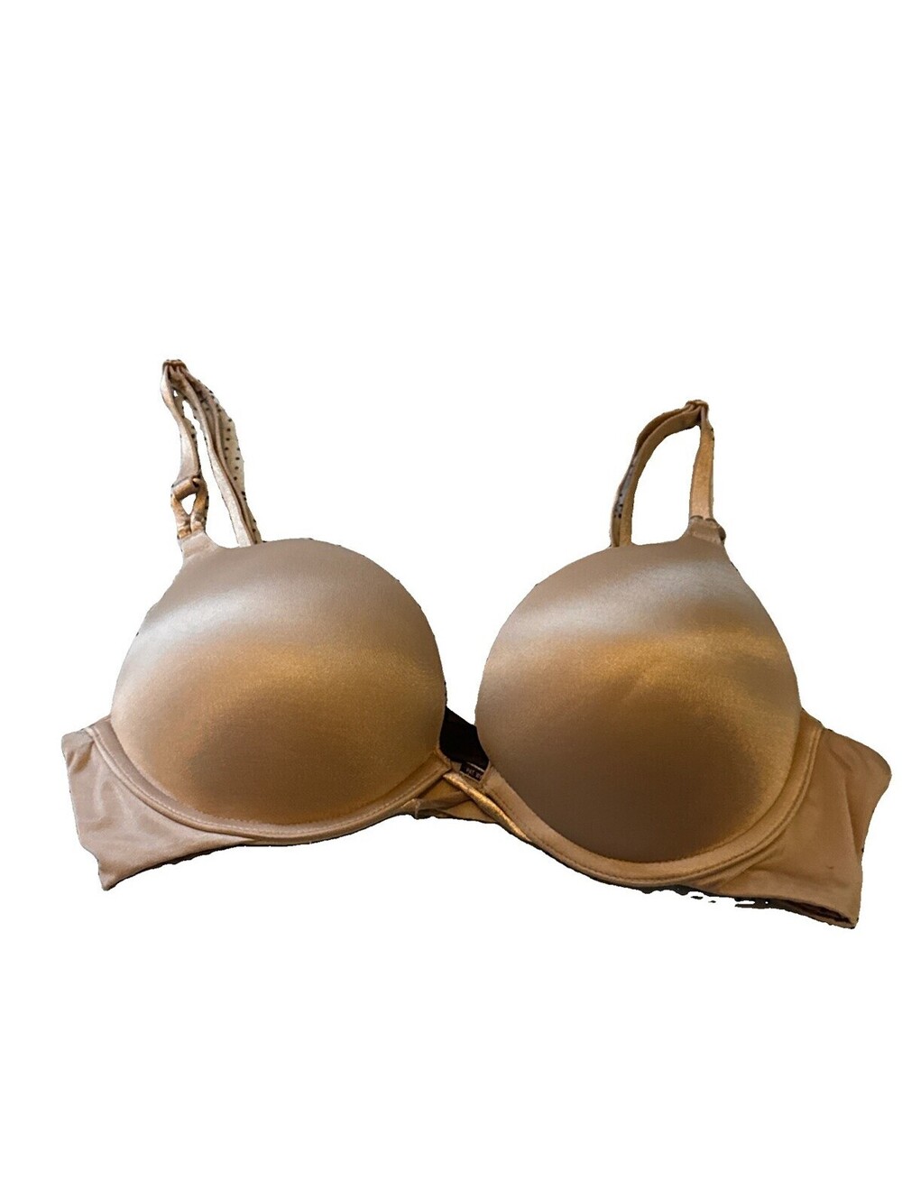 Victorias Secret Bra Tan/Beige  Bombshell Plunge Padded Underwire Size 32B EUC